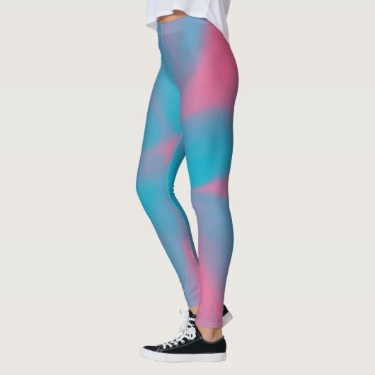 Rosa und Blaue Krawatte Leggings (Links)