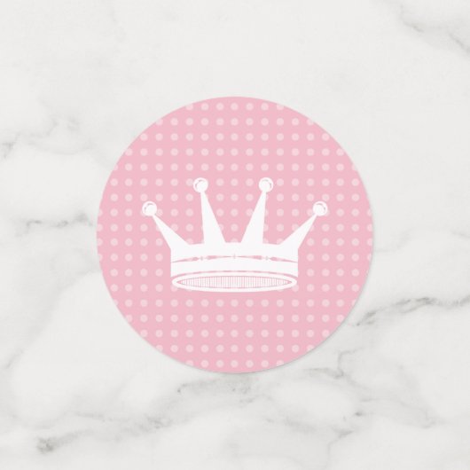 Rosa und blaue Kronengeschlecht - Party Konfetti (Klein Vorderseite)