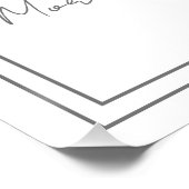 Rosa und blaue Kuh-Geschlecht - Begrüßungszeichen Poster (Ecke)