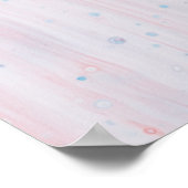 Rosa und blaue Leinwand Poster (Ecke)
