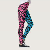 Rosa und Blaue Leopard Leggings (Rechts)