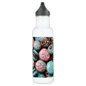 Rosa und blaue Macaron mit Sprinklen Edelstahlflasche (Rechts)