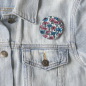 Rosa und blaue Maisblumen, weiße Blume Button (Beispiel)