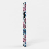 Rosa und blaue Maisblumen, weiße Blume Case-Mate iPhone Hülle (Hinten/Rechts)