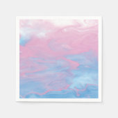 rosa und blaue Marmor Serviette (Vorderseite)