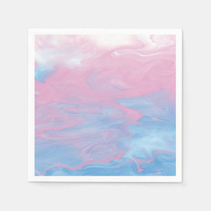 rosa und blaue Marmor Serviette