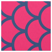Rosa und blaue Meerjungenskala Stoff (Nahaufnahme)