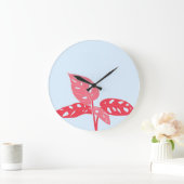 Rosa und blaue moderne Kunstmauer Große Wanduhr (Zuhause)