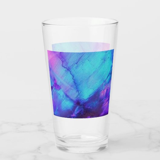 Rosa und blaue Opal Glas (Rückseite)