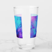 Rosa und blaue Opal Glas (Links)
