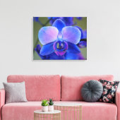 Rosa und blaue Orchideen Leinwanddruck (Insitu (Wohnzimmer))