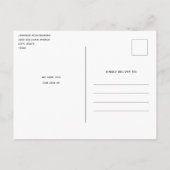 Rosa und blaue Pastellfarben Gradient Sky Geburtst Einladungspostkarte (Rückseite)