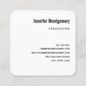 Rosa und blaue Pastellfarben Gradient Sky Quadratische Visitenkarte (Rückseite)