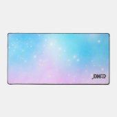 Rosa und blaue Pastellfarben Gradient Sky Schreibtischunterlage (Vorderseite)