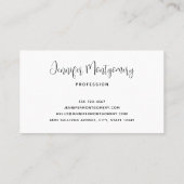 Rosa und blaue Pastellfarben Gradient Sky Visitenkarte (Rückseite)