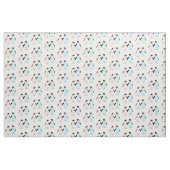 Rosa und blaue Pinguine halten Hände. Stoff (Yard (91,4 cm))