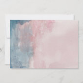 Rosa und blaue Probe Abendessen (Rückseite)