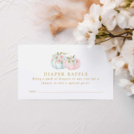 Rosa und blaue Pumpkin Geschlecht offenbaren Winde Begleitkarte