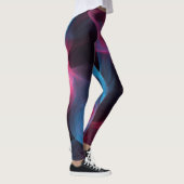 Rosa und blaue Rauchschwindel Leggings (Rechts)