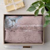 Rosa und blaue Raupe Alice im Wunderland Seidenpapier (Geschenk)