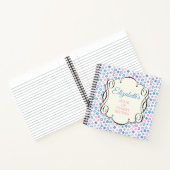 Rosa und blaue Rezept Notizblock (Innenseite)