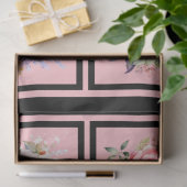 Rosa und blaue Rose Bouquets gepolstert Decoupage Seidenpapier (Geschenk)