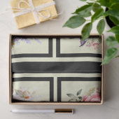 Rosa und blaue Rose Bouquets gepolstert Decoupage Seidenpapier (Geschenk)