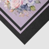 Rosa und blaue Rose Bouquets gepolstert Decoupage Seidenpapier (Ausschnitt)