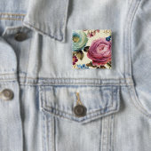 Rosa und blaue Rose Button (Beispiel)