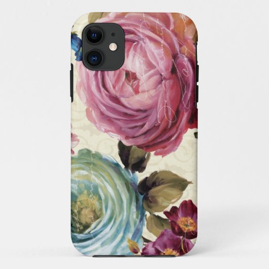 Rosa und blaue Rose Case-Mate iPhone Hülle (Rückseite)