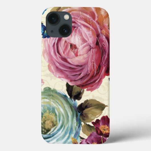 Rosa und blaue Rose Case-Mate iPhone Hülle (Rückseite)