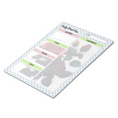 Rosa und blaue Rose Feinschmecker Notizblock (angewinkelt)