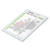 Rosa und blaue Rose Feinschmecker Notizblock (angewinkelt)