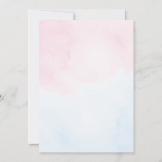 Rosa und blaue Schmetterlinge Quinceañera Einladun Einladung (Rückseite)