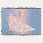 Rosa und blaue Segel weg Decke (Vorderseite)