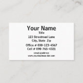 Rosa und blaue Seidenstreifen Visitenkarte (Rückseite)