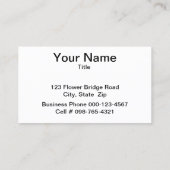 Rosa und blaue Seidenstreifen Visitenkarte (Rückseite)