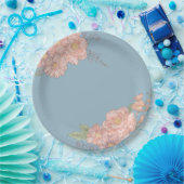Rosa und blaue Shabby Chicen Pappteller (Party)