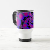 Rosa und blaue Spiralbläschen Tasse (Vorderseite Links)