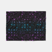 Rosa und blaue Sterne Fleecedecke (Vorderseite (Horizontal))