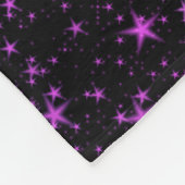 Rosa und blaue Sterne Fleecedecke (Ecke)