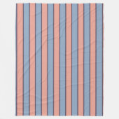 Rosa und blaue Streifen Fleecedecke (Vorderseite)