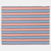 Rosa und blaue Streifen Fleecedecke (Vorderseite (Horizontal))