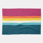 Rosa und blaue Streifen Geschirrtuch (Horizontal)