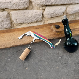 Rosa und blaue Streifen Kellnermesser