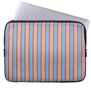 Rosa und blaue Streifen Laptopschutzhülle