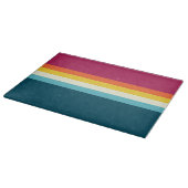 Rosa und blaue Streifen Schneidebrett (Ecke)