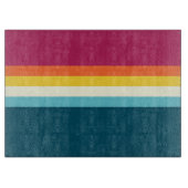 Rosa und blaue Streifen Schneidebrett (Vorderseite)