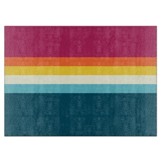 Rosa und blaue Streifen Schneidebrett (Vorderseite)