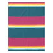 Rosa und blaue Streifen Tischdecke (Vorderseite)